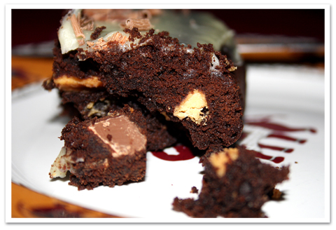 brownie au 3 chocolats